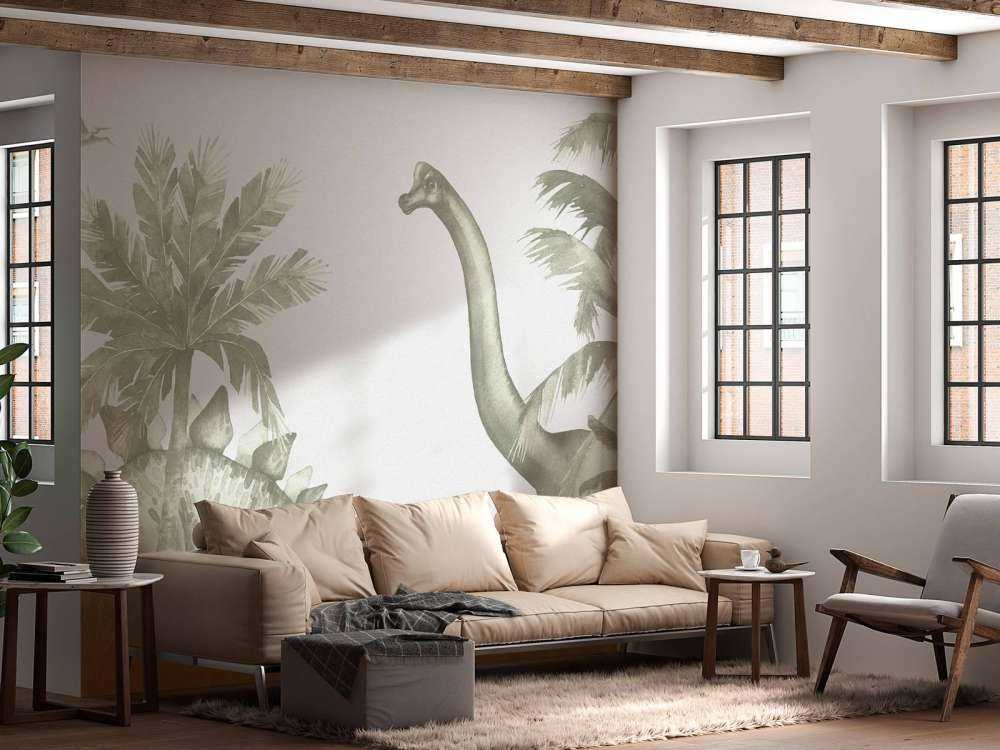 Dinosaurios en verde