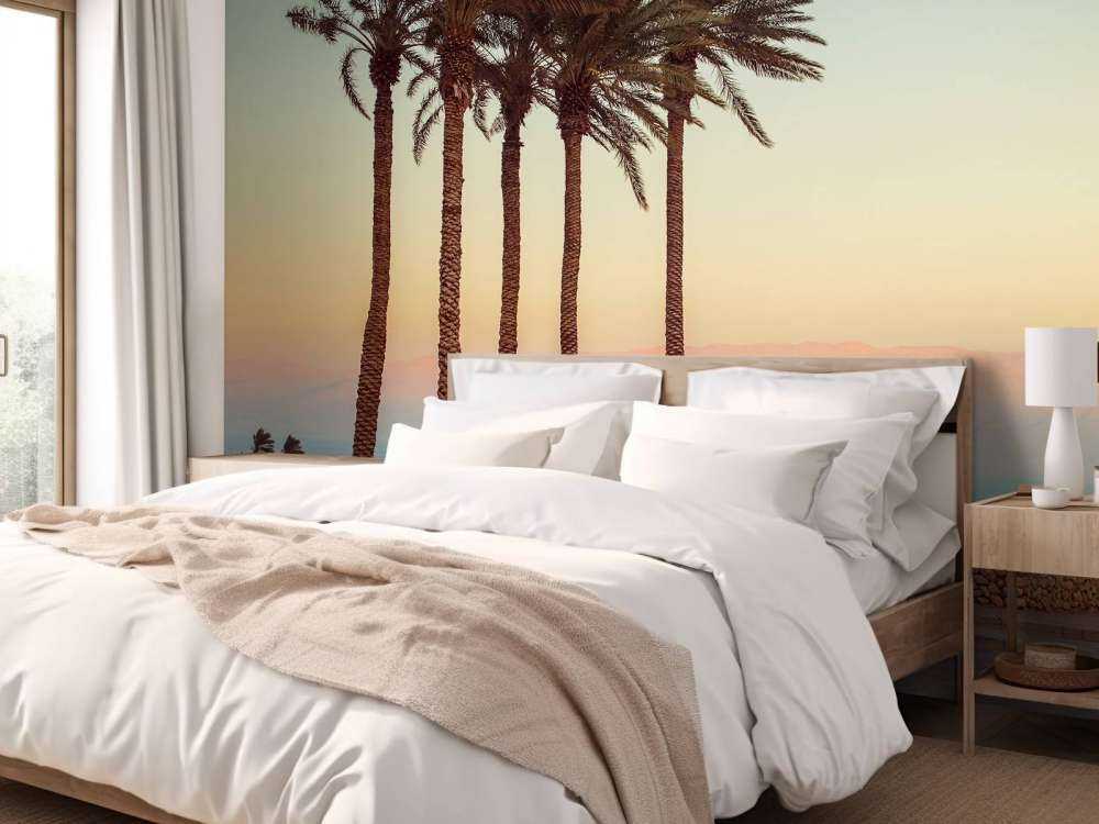 Palmeras al atardecer