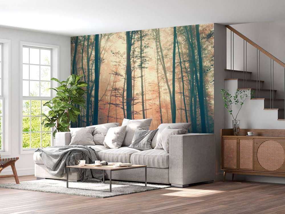 Bosque de colores vintage