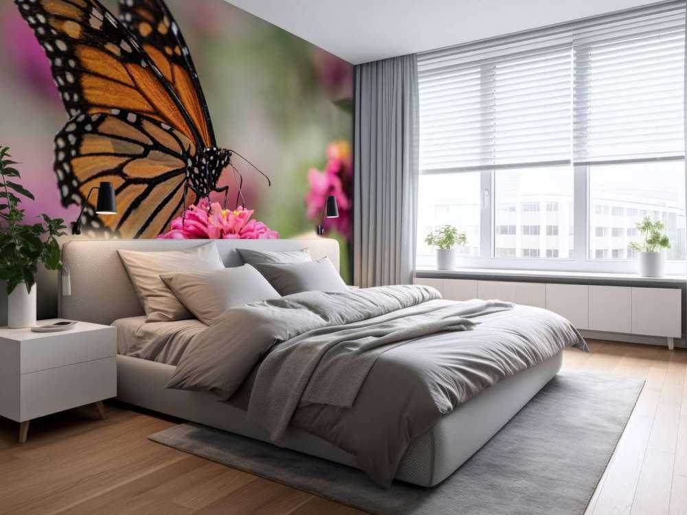 Una mariposa monarca