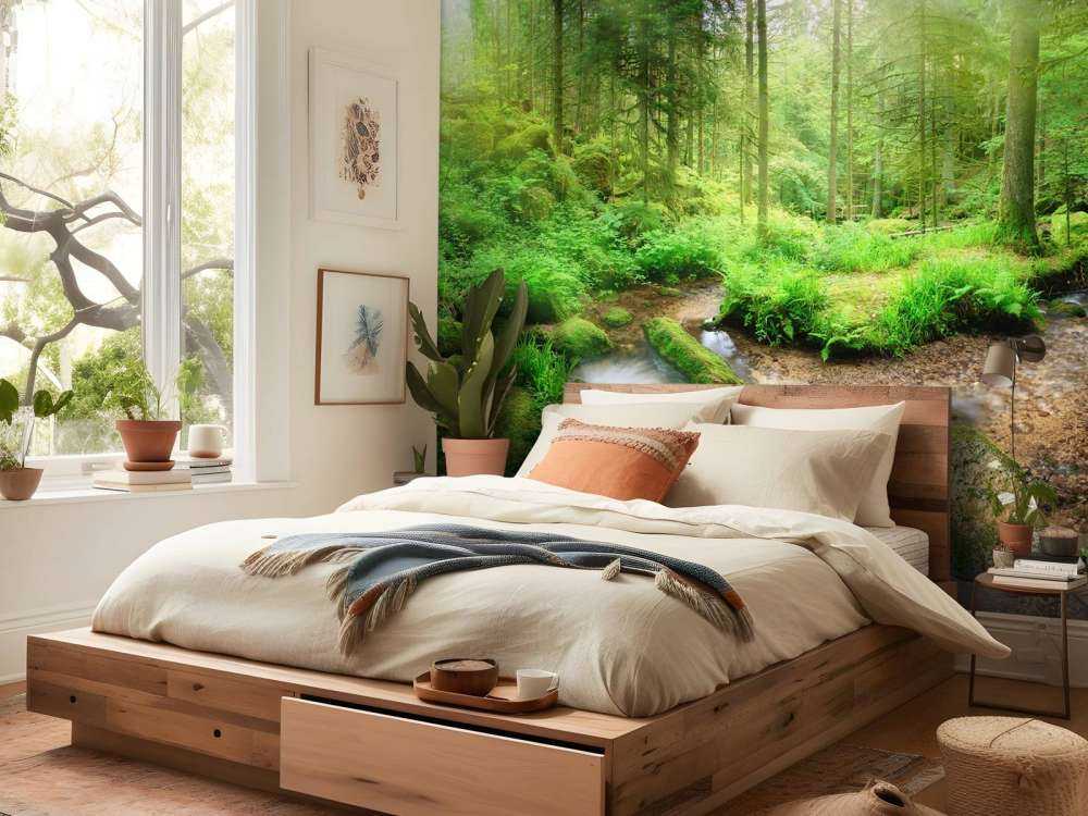 Paisaje de bosque encantado