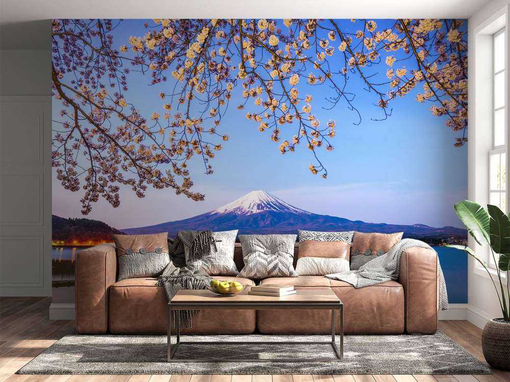 El Monte Fuji al borde del agua