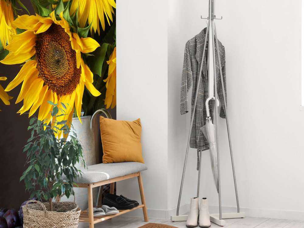 Girasoles y bayas