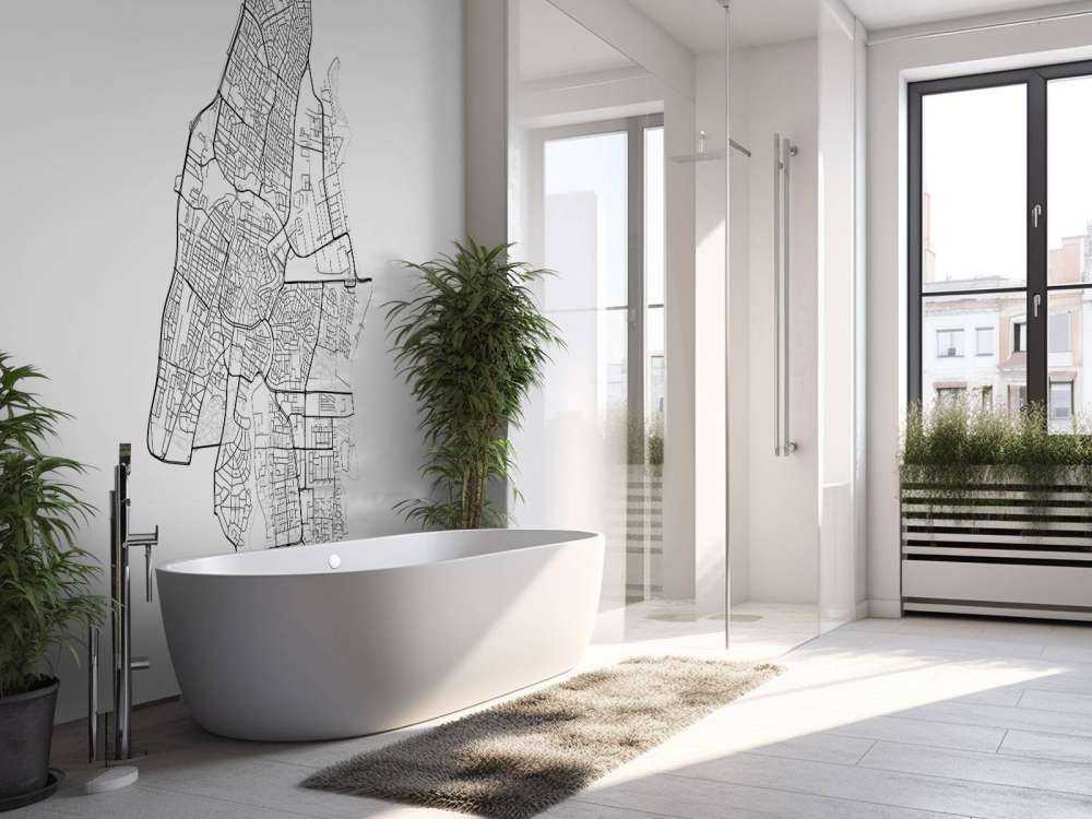 Mapa de Haarlem, blanco